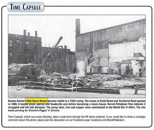 Bell Opera House - Nov 16 2015 Look Back (newer photo)